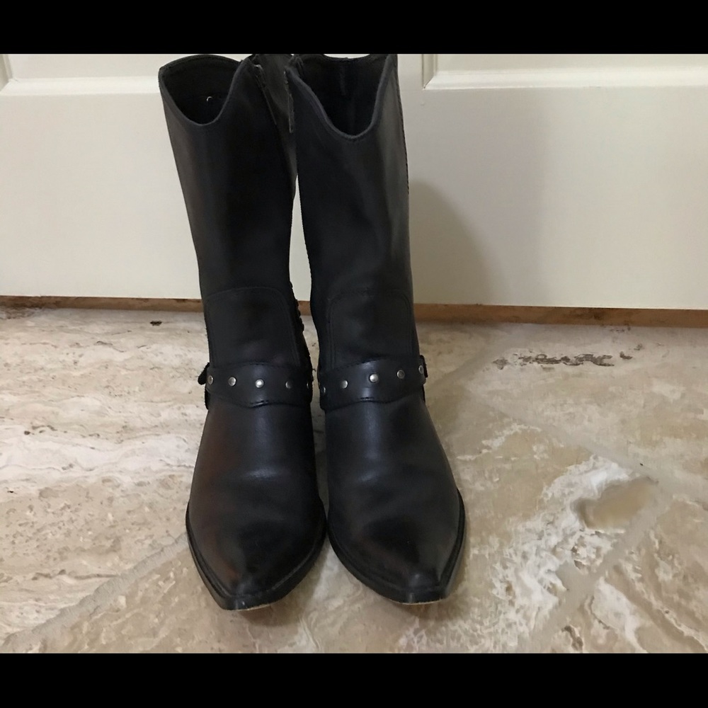 Harley-Davidson black leather boots SZ 7